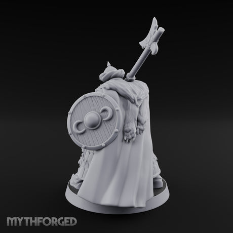 Standing to Arms Human Janissary C Miniature for Dungeons and Dragons, Pathfinder or other TTRPGs