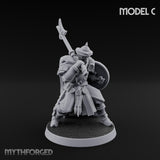 Standing to Arms Human Janissaries Miniature for Dungeons and Dragons, Pathfinder or other TTRPGs