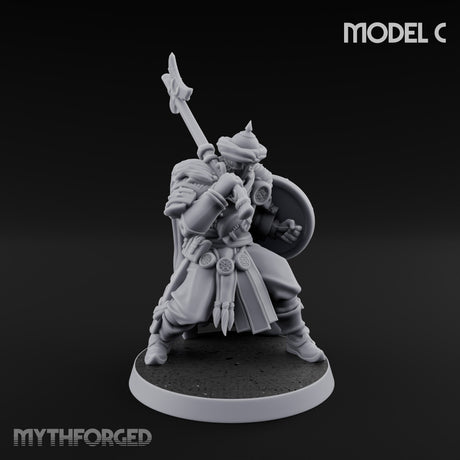 Standing to Arms Human Janissaries Miniature for Dungeons and Dragons, Pathfinder or other TTRPGs