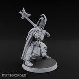 Standing to Arms Human Janissary C Miniature for Dungeons and Dragons, Pathfinder or other TTRPGs