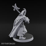 Standing to Arms Human Janissary C Miniature for Dungeons and Dragons, Pathfinder or other TTRPGs