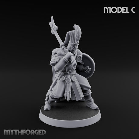 Standing to Arms Human Janissaries Miniature for Dungeons and Dragons, Pathfinder or other TTRPGs