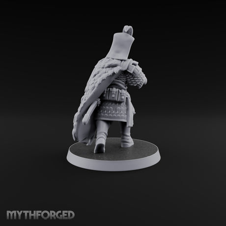 Standing to Arms Human Janissary D Miniature for Dungeons and Dragons, Pathfinder or other TTRPGs