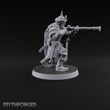 Standing to Arms Human Janissary D Miniature for Dungeons and Dragons, Pathfinder or other TTRPGs