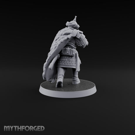 Standing to Arms Human Janissary D Miniature for Dungeons and Dragons, Pathfinder or other TTRPGs