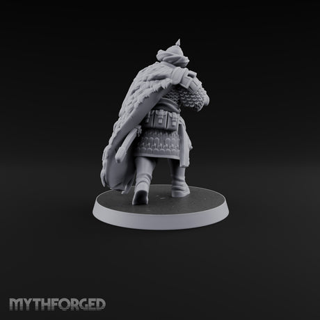 Standing to Arms Human Janissary D Miniature for Dungeons and Dragons, Pathfinder or other TTRPGs