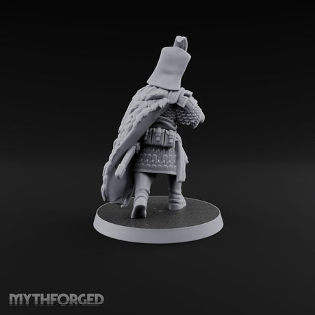 Standing to Arms Human Janissary D Miniature for Dungeons and Dragons, Pathfinder or other TTRPGs