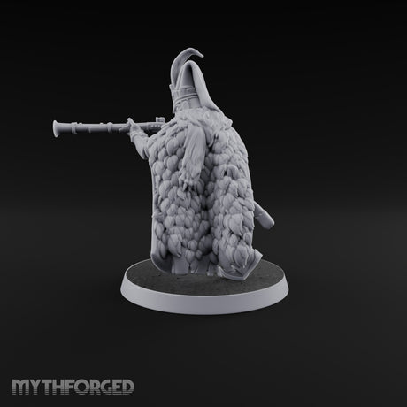 Standing to Arms Human Janissary D Miniature for Dungeons and Dragons, Pathfinder or other TTRPGs