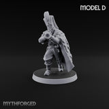 Standing to Arms Human Janissaries Miniature for Dungeons and Dragons, Pathfinder or other TTRPGs