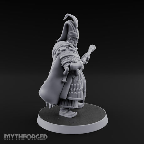 Standing to Arms Human Janissary E Miniature for Dungeons and Dragons, Pathfinder or other TTRPGs