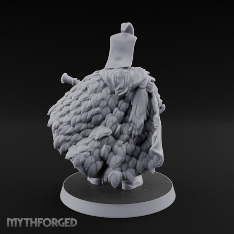 Standing to Arms Human Janissary E Miniature for Dungeons and Dragons, Pathfinder or other TTRPGs