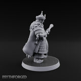 Standing to Arms Human Janissary E Miniature for Dungeons and Dragons, Pathfinder or other TTRPGs