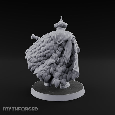 Standing to Arms Human Janissary E Miniature for Dungeons and Dragons, Pathfinder or other TTRPGs