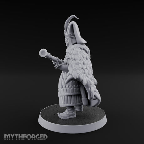 Standing to Arms Human Janissary E Miniature for Dungeons and Dragons, Pathfinder or other TTRPGs