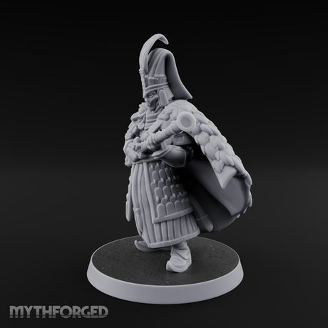 Standing to Arms Human Janissary E Miniature for Dungeons and Dragons, Pathfinder or other TTRPGs
