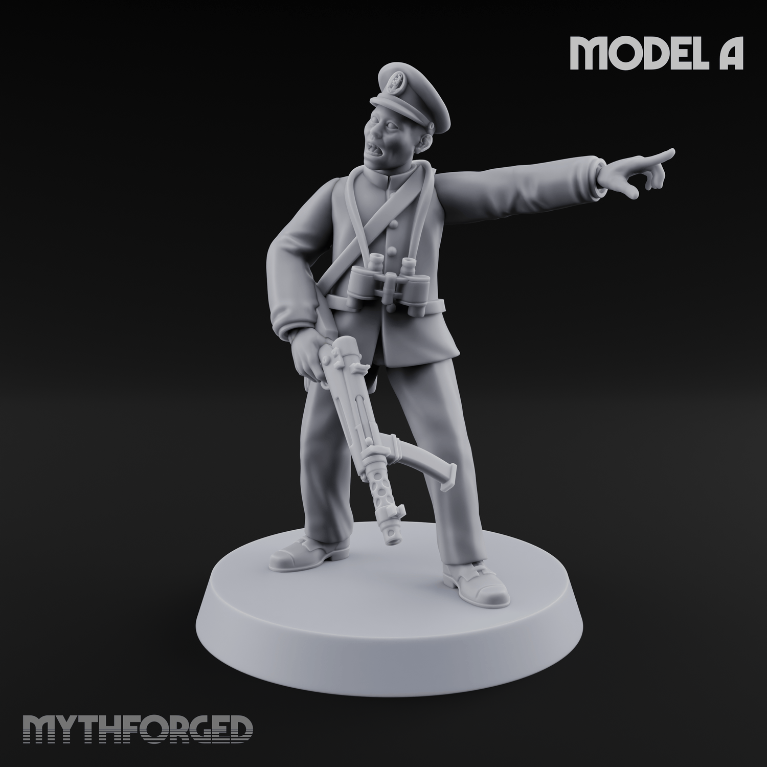 Weird War Japanese NCO Soldier A Miniature for Dungeons and Dragons, Pathfinder or other TTRPGs