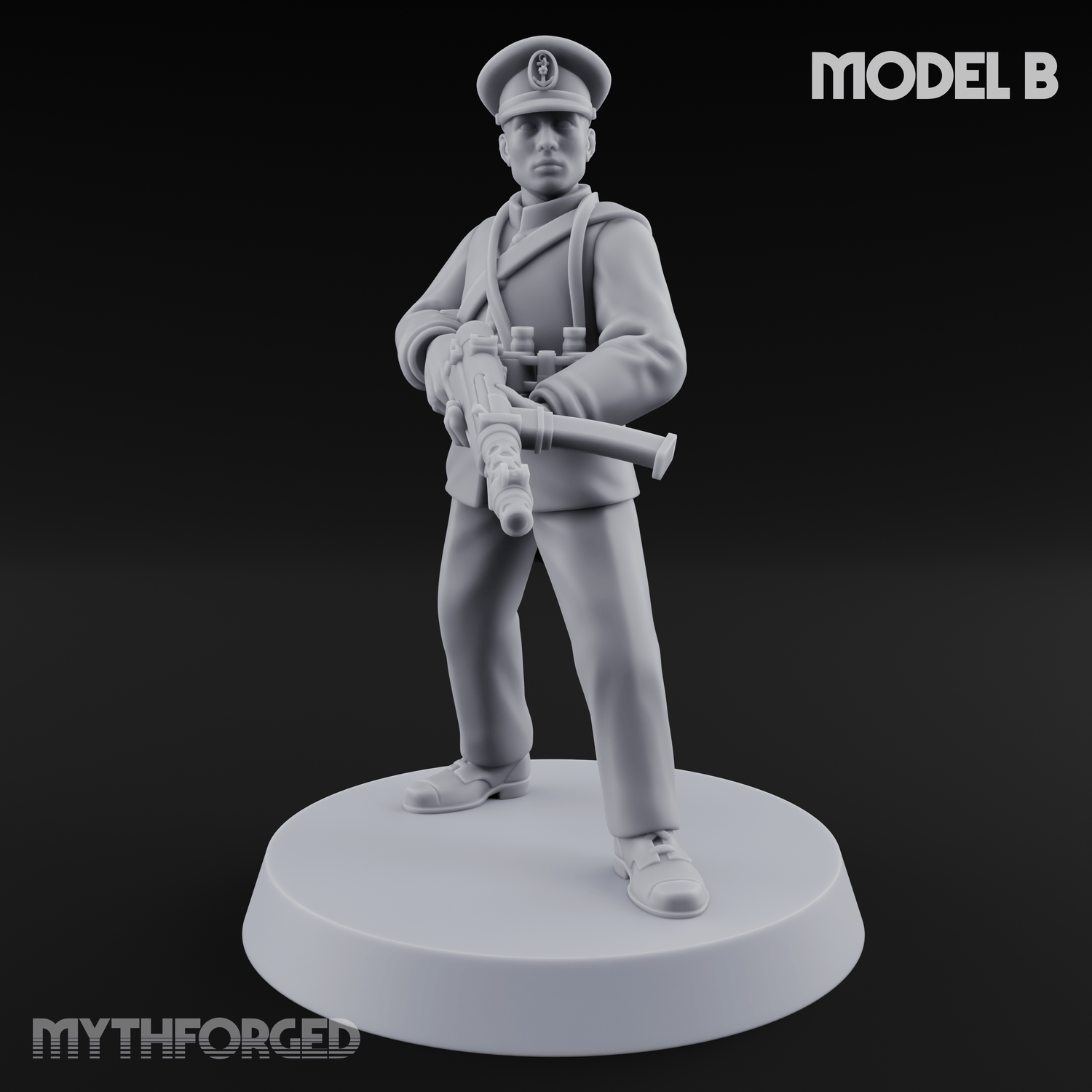 Weird War Japanese NCO Soldier B Miniature for Dungeons and Dragons, Pathfinder or other TTRPGs