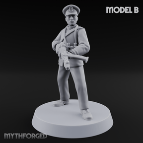 Weird War Japanese NCO Soldier B Miniature for Dungeons and Dragons, Pathfinder or other TTRPGs