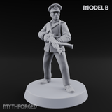Weird War Japanese NCO Soldier B Miniature for Dungeons and Dragons, Pathfinder or other TTRPGs