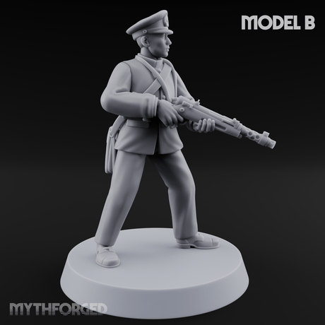 Weird War Japanese NCO Soldier B Miniature for Dungeons and Dragons, Pathfinder or other TTRPGs