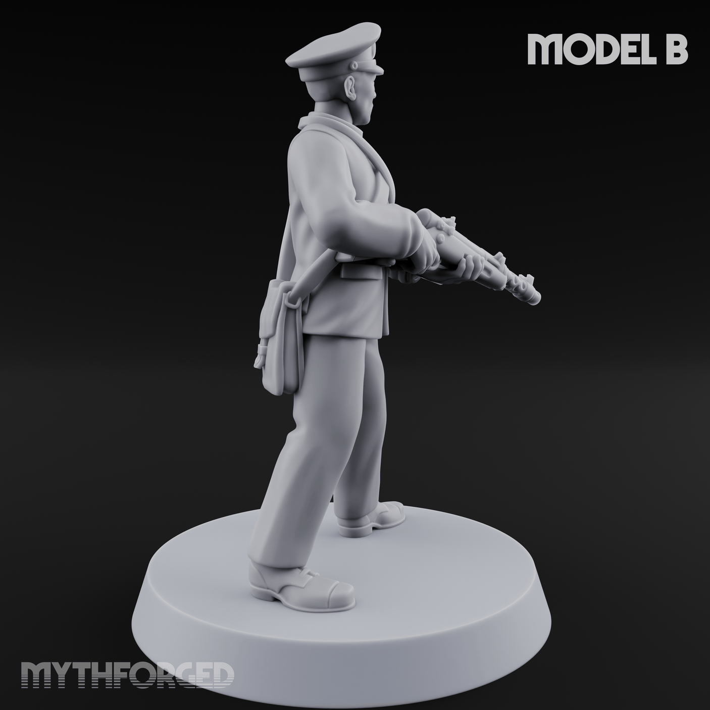 Weird War Japanese NCO Soldier B Miniature for Dungeons and Dragons, Pathfinder or other TTRPGs