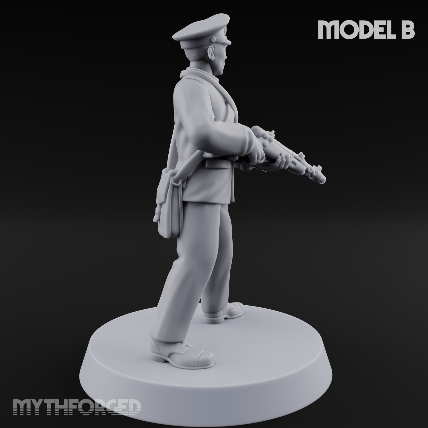 Weird War Japanese NCO Soldier B Miniature for Dungeons and Dragons, Pathfinder or other TTRPGs