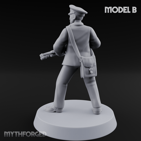 Weird War Japanese NCO Soldier B Miniature for Dungeons and Dragons, Pathfinder or other TTRPGs