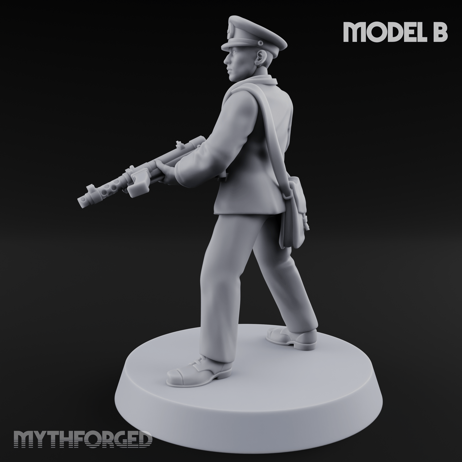 Weird War Japanese NCO Soldier B Miniature for Dungeons and Dragons, Pathfinder or other TTRPGs