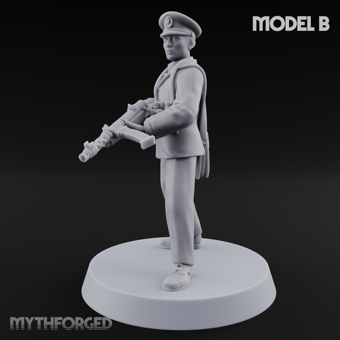 Weird War Japanese NCO Soldier B Miniature for Dungeons and Dragons, Pathfinder or other TTRPGs