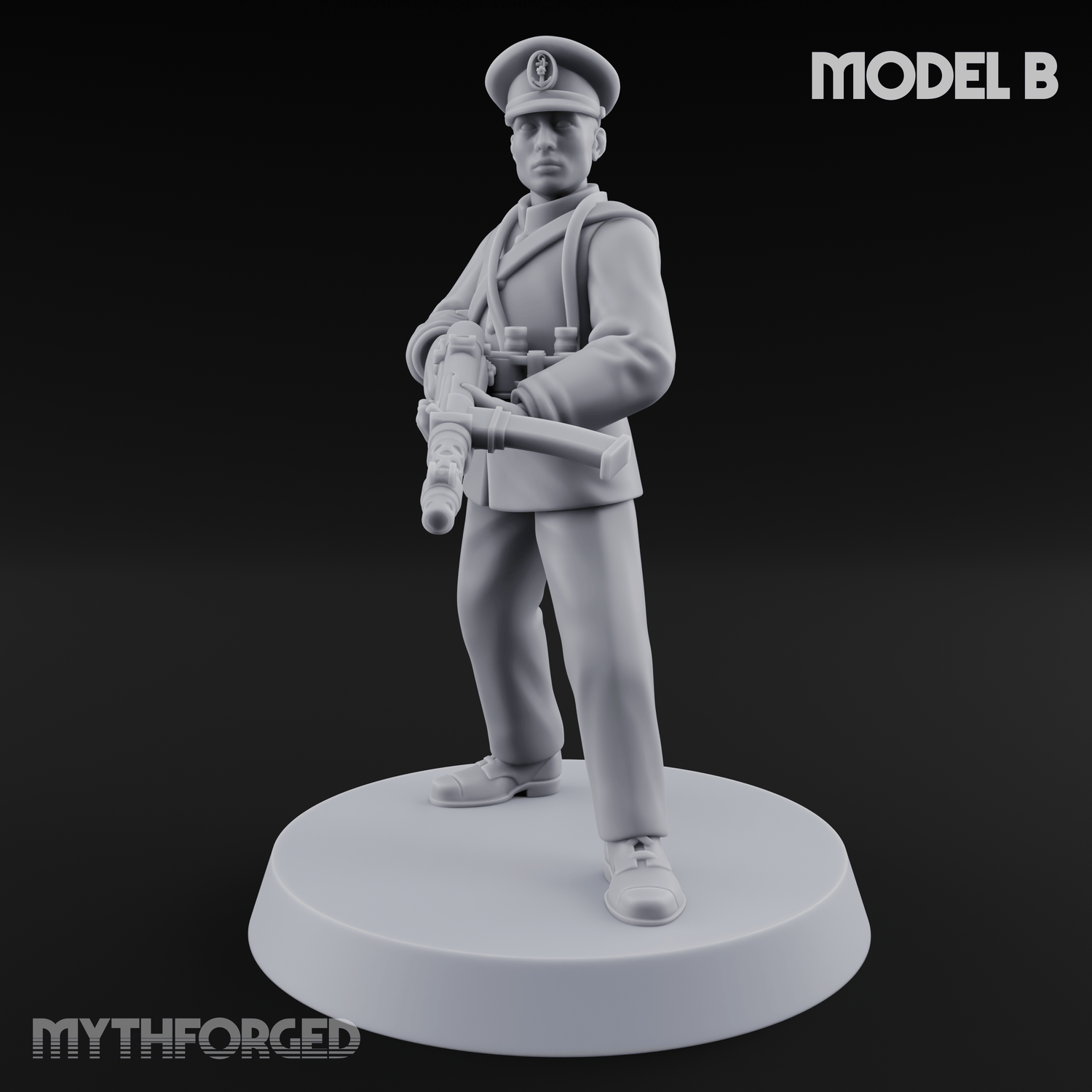 Weird War Japanese NCO Soldier B Miniature for Dungeons and Dragons, Pathfinder or other TTRPGs