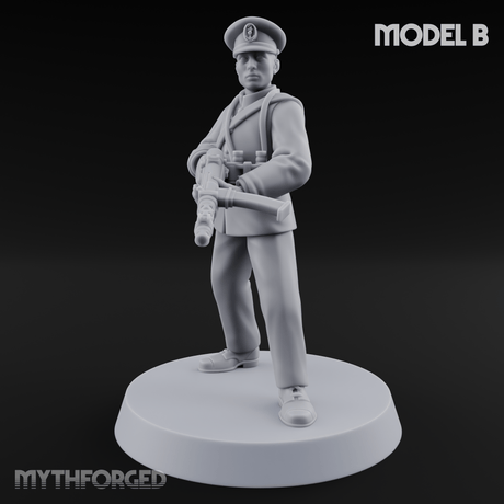 Weird War Japanese NCO Soldier B Miniature for Dungeons and Dragons, Pathfinder or other TTRPGs