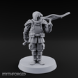 Weird War Japanese Ninja NCO Miniature for Dungeons and Dragons, Pathfinder or other TTRPGs