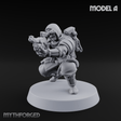 Weird War Japanese Ninja Riflemen A Miniature for Dungeons and Dragons, Pathfinder or other TTRPGs