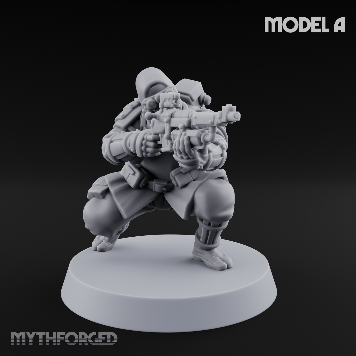 Weird War Japanese Ninja Riflemen A Miniature for Dungeons and Dragons, Pathfinder or other TTRPGs