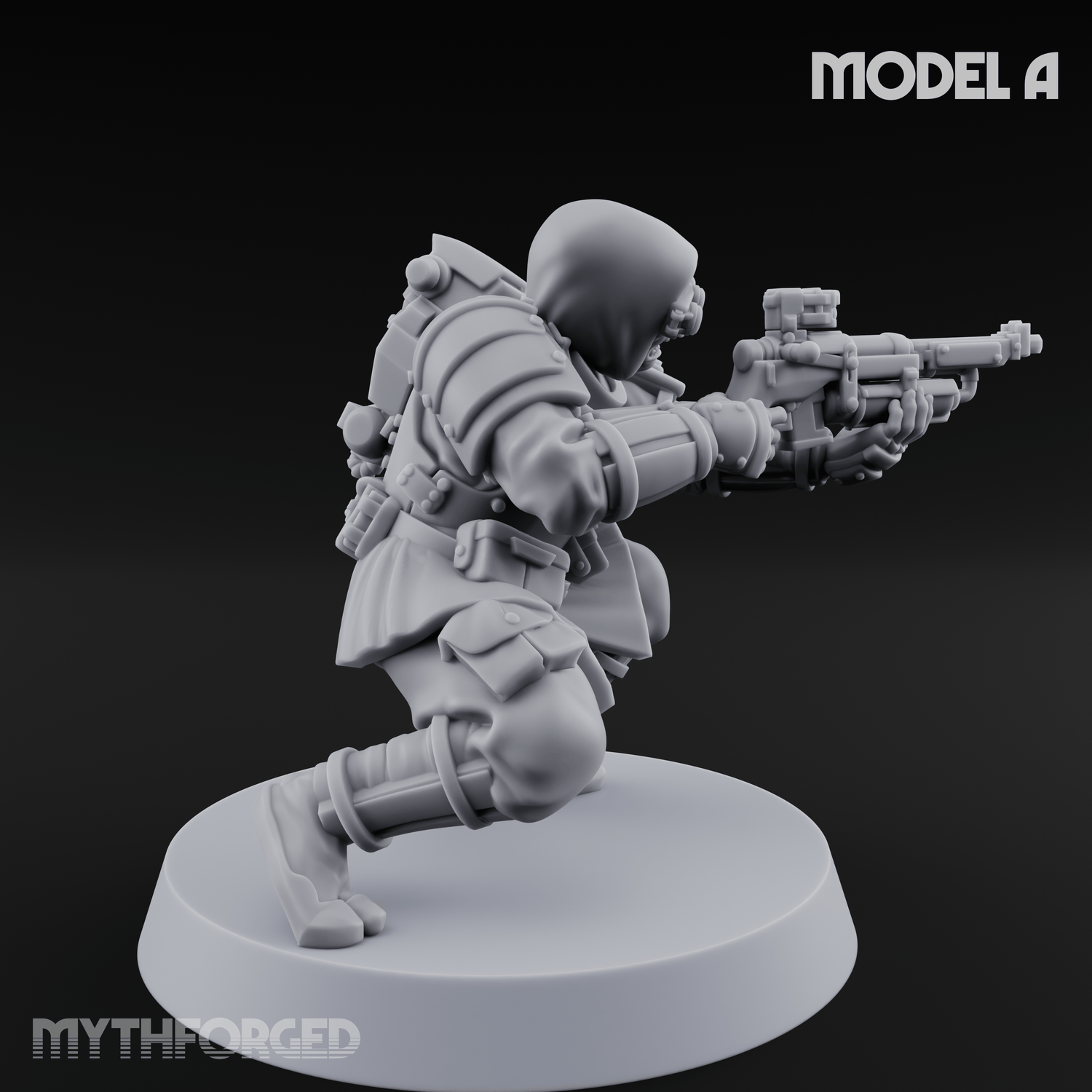 Weird War Japanese Ninja Riflemen A Miniature for Dungeons and Dragons, Pathfinder or other TTRPGs