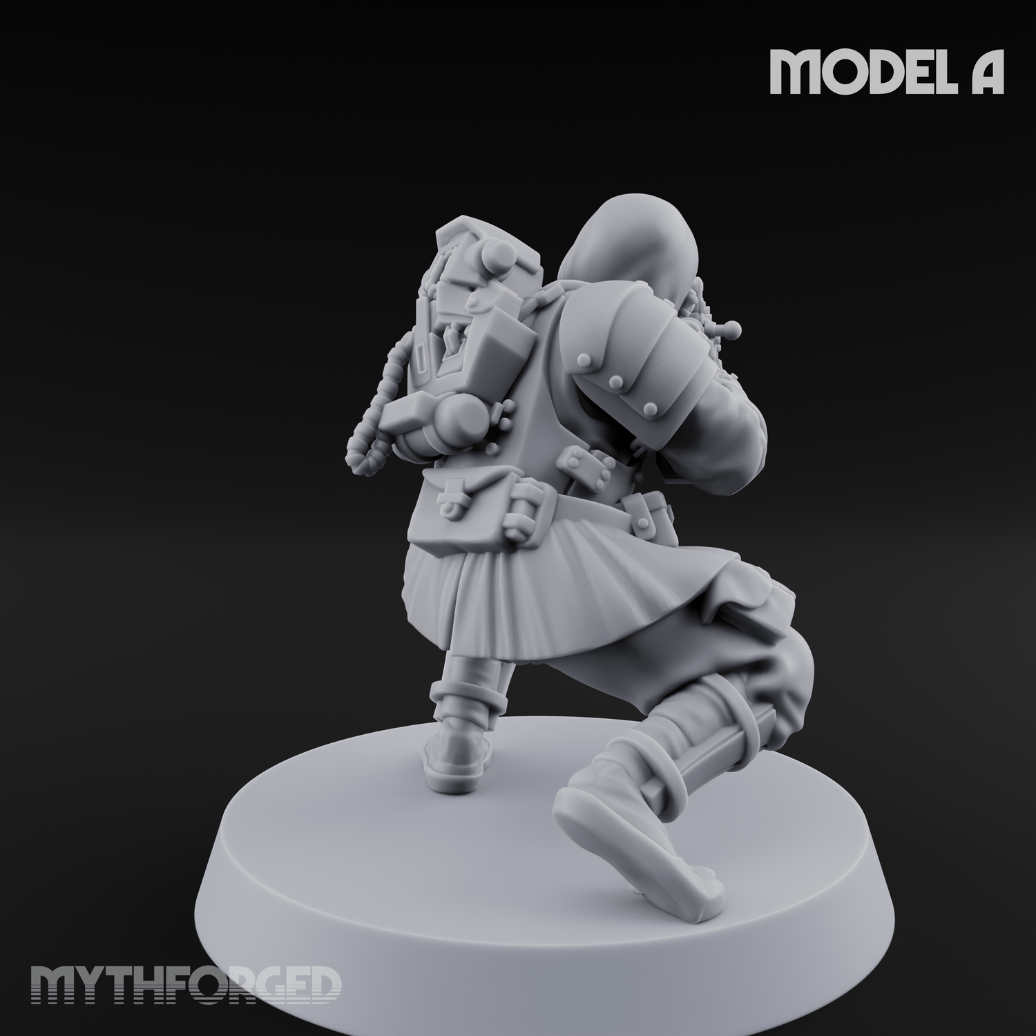 Weird War Japanese Ninja Riflemen A Miniature for Dungeons and Dragons, Pathfinder or other TTRPGs