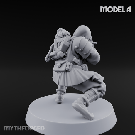 Weird War Japanese Ninja Riflemen A Miniature for Dungeons and Dragons, Pathfinder or other TTRPGs