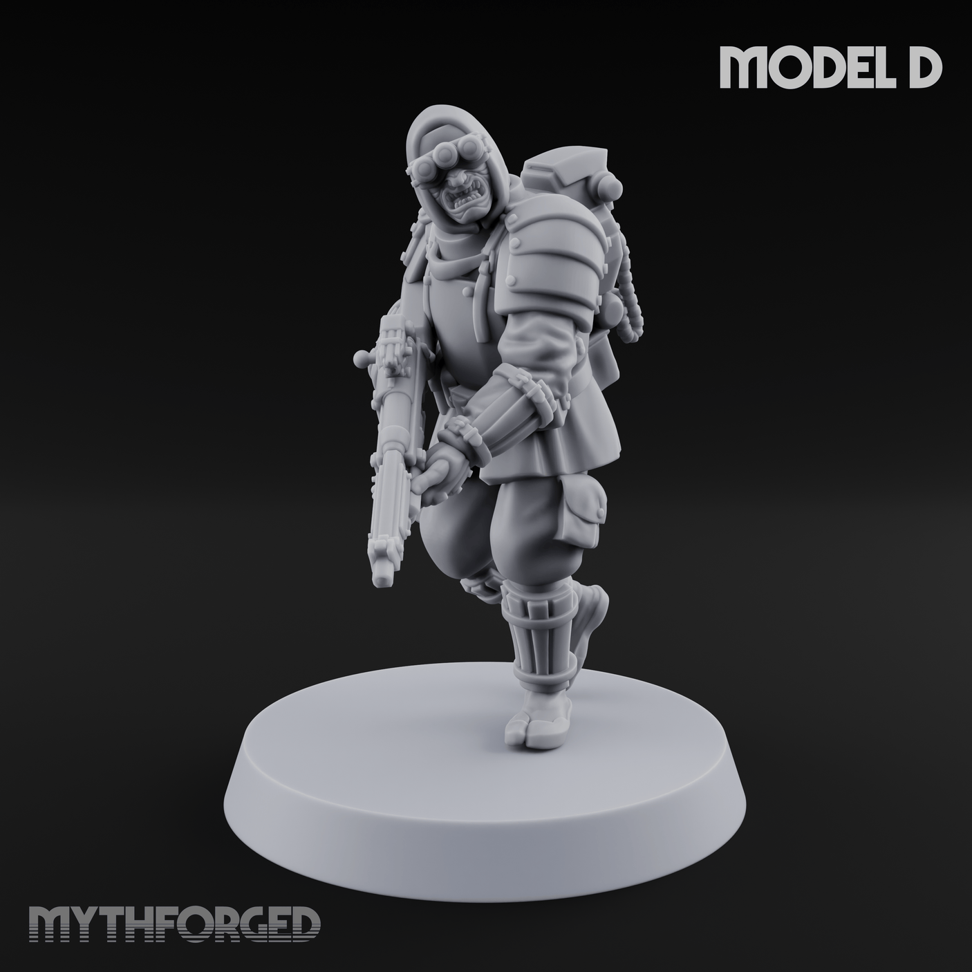 Weird War Japanese Ninja Riflemen D Miniature for Dungeons and Dragons, Pathfinder or other TTRPGs