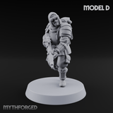 Weird War Japanese Ninja Riflemen D Miniature for Dungeons and Dragons, Pathfinder or other TTRPGs