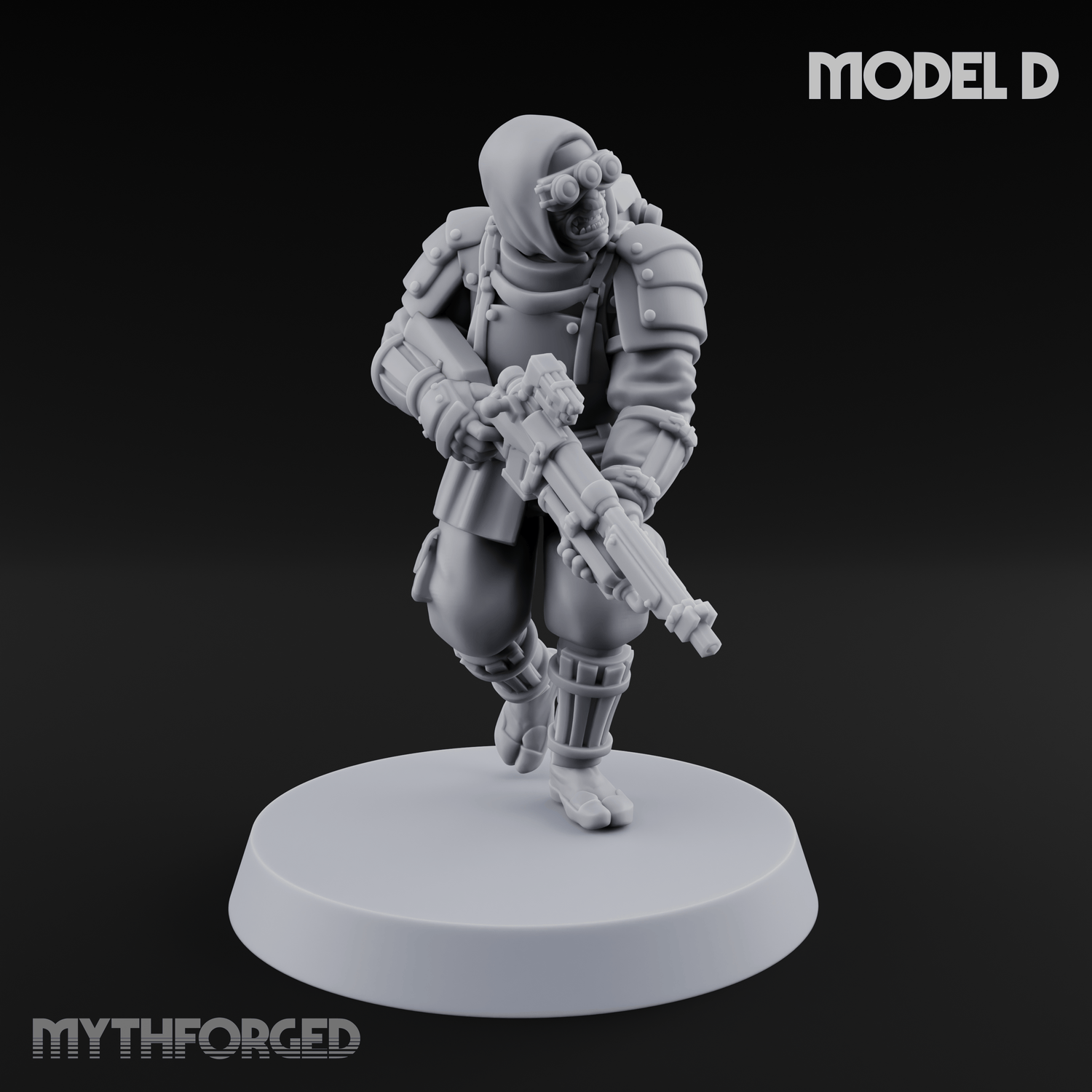 Weird War Japanese Ninja Riflemen D Miniature for Dungeons and Dragons, Pathfinder or other TTRPGs