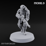 Weird War Japanese Ninja Riflemen D Miniature for Dungeons and Dragons, Pathfinder or other TTRPGs