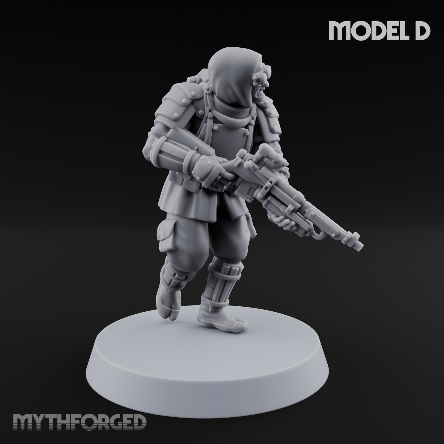 Weird War Japanese Ninja Riflemen D Miniature for Dungeons and Dragons, Pathfinder or other TTRPGs