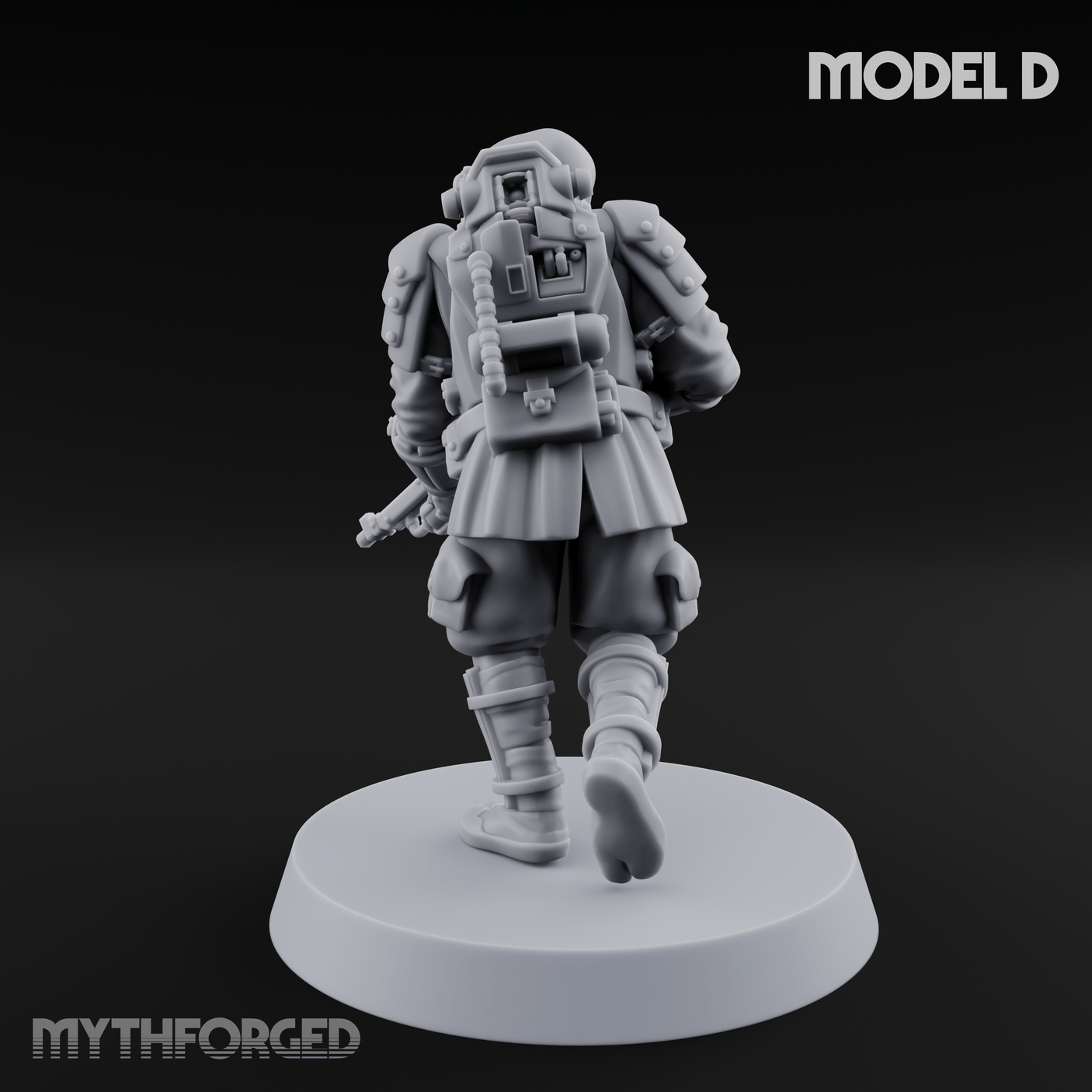 Weird War Japanese Ninja Riflemen D Miniature for Dungeons and Dragons, Pathfinder or other TTRPGs