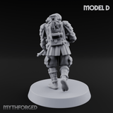 Weird War Japanese Ninja Riflemen D Miniature for Dungeons and Dragons, Pathfinder or other TTRPGs