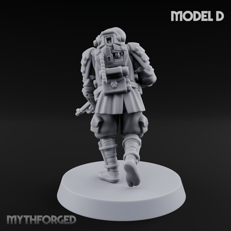 Weird War Japanese Ninja Riflemen D Miniature for Dungeons and Dragons, Pathfinder or other TTRPGs