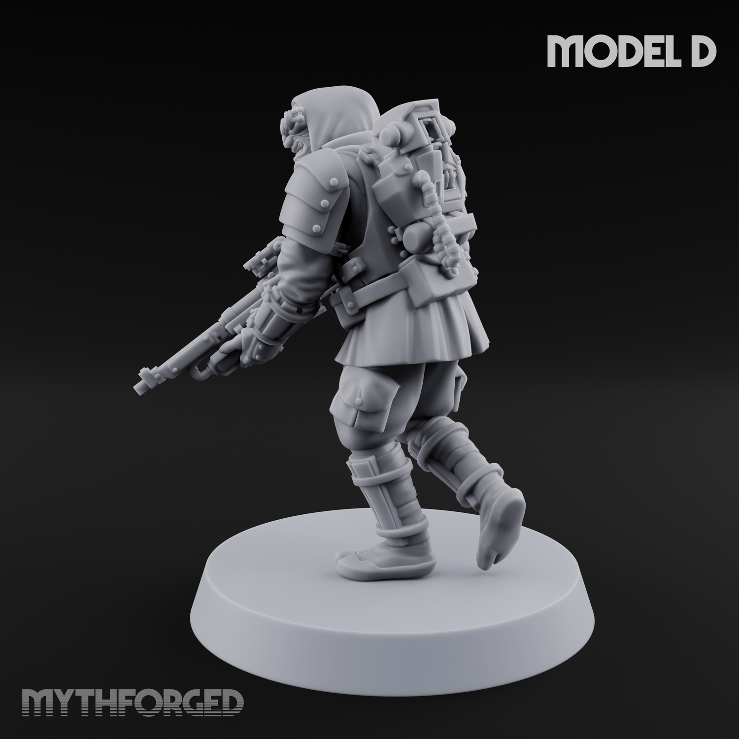 Weird War Japanese Ninja Riflemen D Miniature for Dungeons and Dragons, Pathfinder or other TTRPGs
