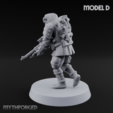 Weird War Japanese Ninja Riflemen D Miniature for Dungeons and Dragons, Pathfinder or other TTRPGs