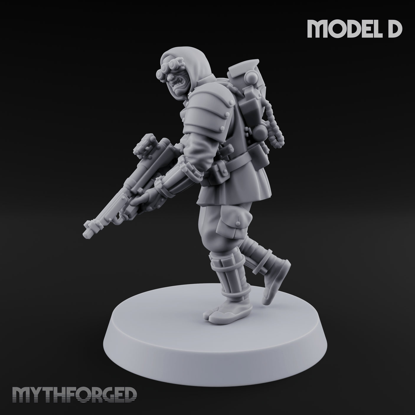 Weird War Japanese Ninja Riflemen D Miniature for Dungeons and Dragons, Pathfinder or other TTRPGs