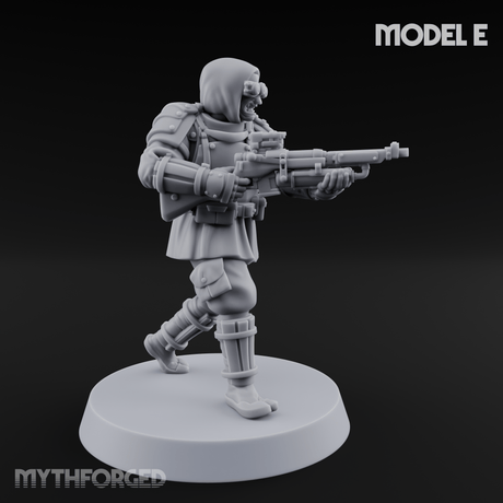 Weird War Japanese Ninja Riflemen E Miniature for Dungeons and Dragons, Pathfinder or other TTRPGs