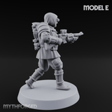 Weird War Japanese Ninja Riflemen E Miniature for Dungeons and Dragons, Pathfinder or other TTRPGs
